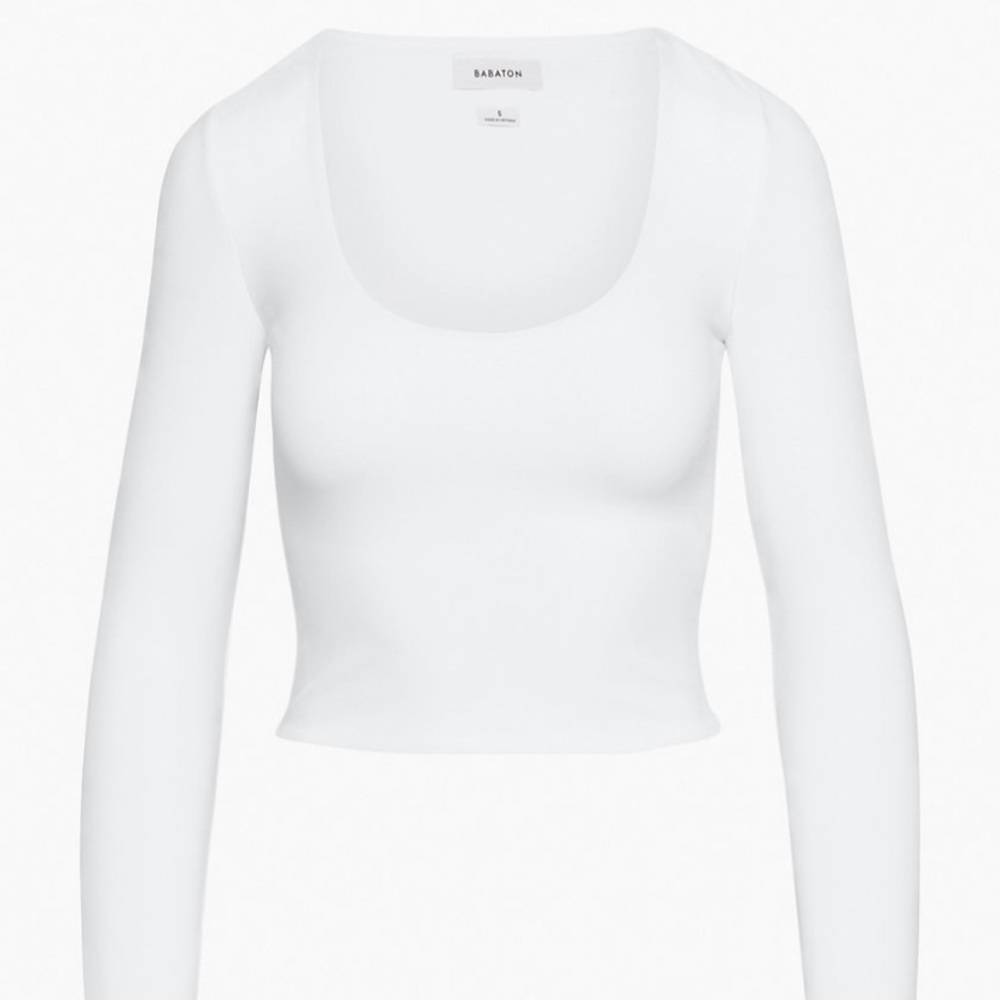ARITZIA BABATON CONTOUR SCOOPNECK LONGSLEEVE